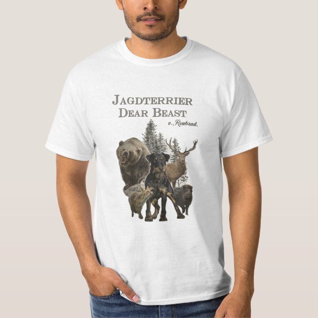 T-shirt Jagdterrier, Chère Bête c. (Devant)
