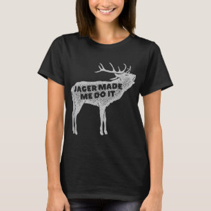 T-shirt Jager m'a fait le faire - drôle chemise vintage à
