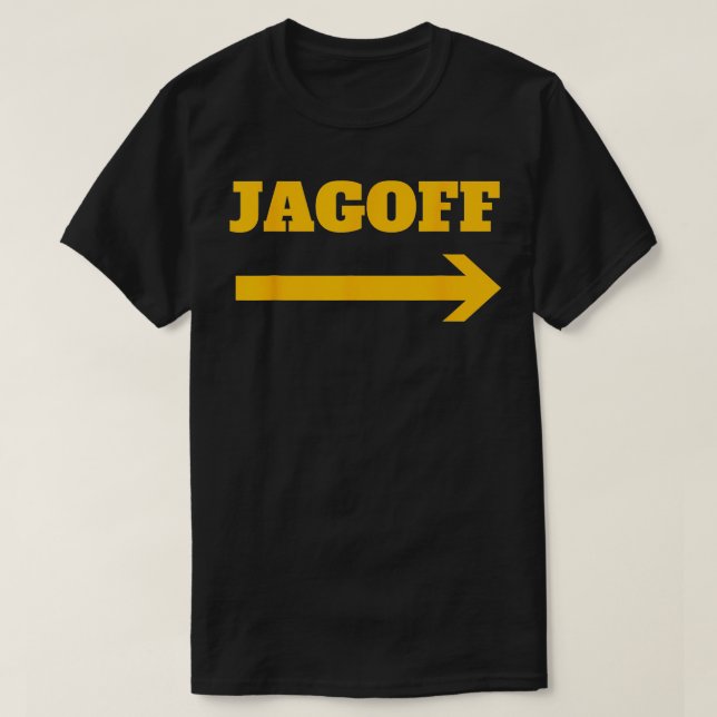 T-shirt Jagoff Funny Black et Gold Pittsburgh Slang (Design devant)