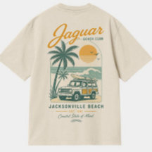 T-shirt Jaguar Beach Club Jacksonville Floride Ret