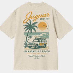 T-shirt Jaguar Beach Club Jacksonville Floride Ret