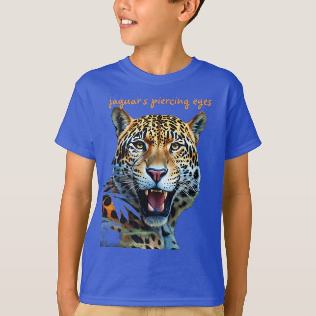 T-Shirt Jaguar Céleste de la Forêt Enchantée (Devant)