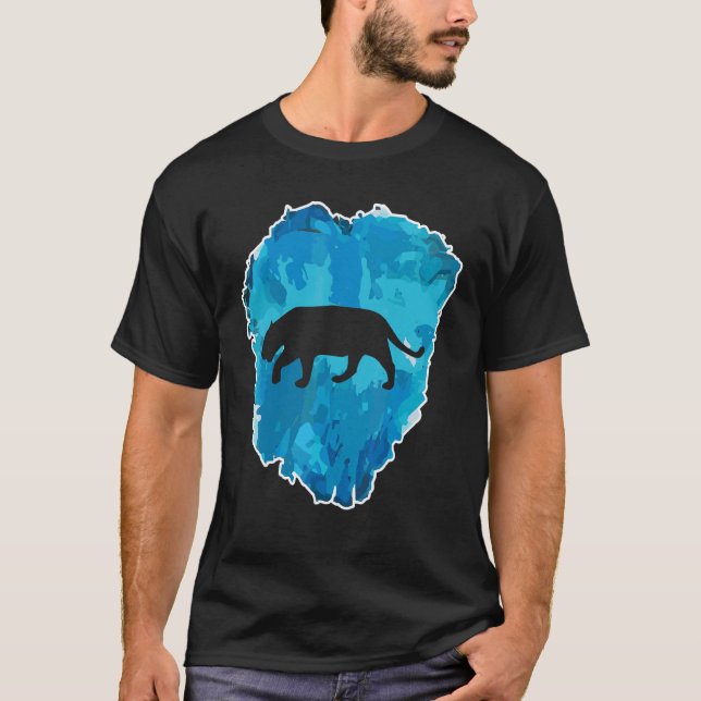 T-shirt Jaguar Dans Un Bloc De Glace Pour L'éternité (Devant)