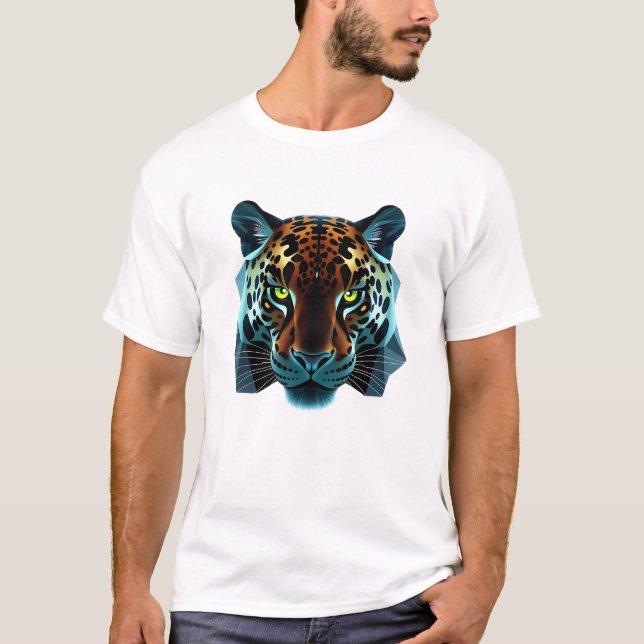 T-shirt Jaguar flottante Face Art Tee (Devant)