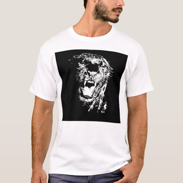 T-shirt Jaguar noir (Devant)