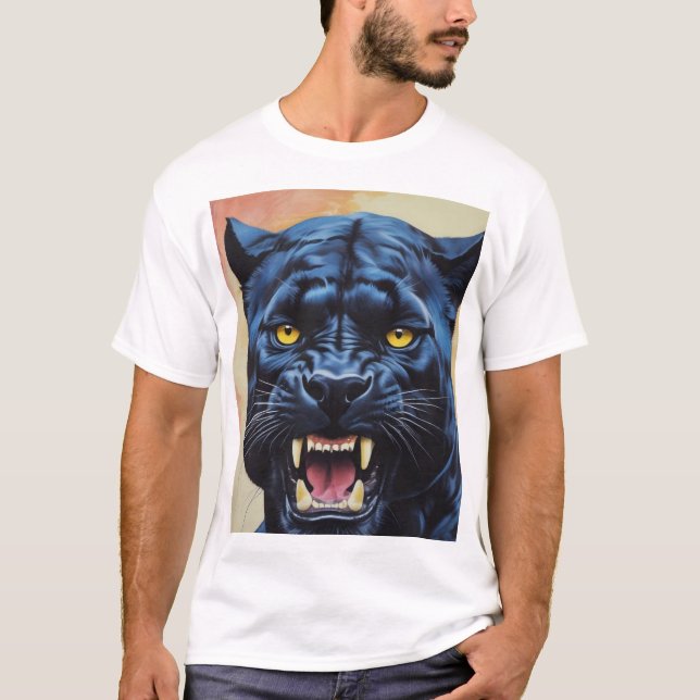 T-shirt Jaguar - Panthère noire (Devant)