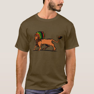 T-shirt Jah King Rasta Lion