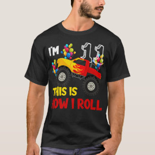 T-shirt J'ai 11ème C'est comme ça que je roule Monster Tru