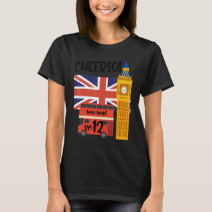 T-shirt J'ai 12 12e anniversaire British London Theme Unit