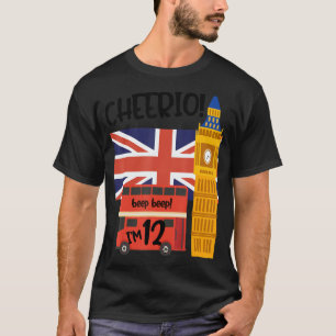 T-shirt J'ai 12 12e anniversaire British London Theme Unit