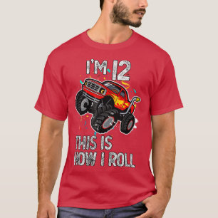 T-shirt J'ai 12 ans C'est comme ça que je roule 12e Monste