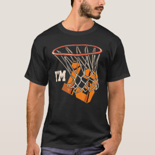 T-shirt J'ai 13 ans de basket-ball thème fête d'anniversai