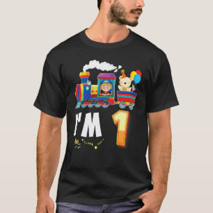 T-shirt J'ai 1 an de train 1er anniversaire Awesome Happy