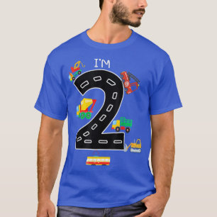 T-shirt J'ai 2 ans Anniversaire Garbage Truck Todd