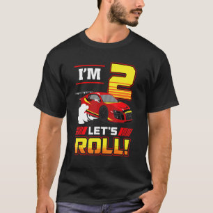 T-shirt J'ai 2 ans de course voiture Toddler 2e anniversai