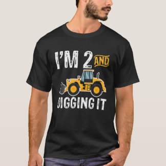 T-shirt J'ai 2 ans et creusé le 2ème anniversaire des enfa
