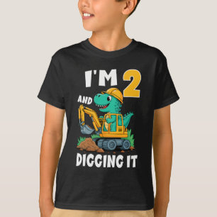 T-shirt J'ai 2 ans et je le creuse 2e anniversaire Cute Di