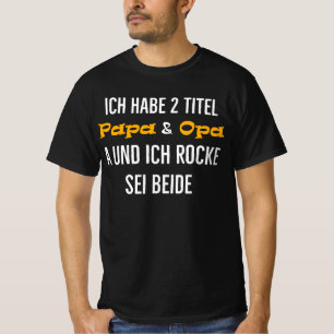 T-shirt J'ai 2 titres Papa Grand-père et je les fais tous 