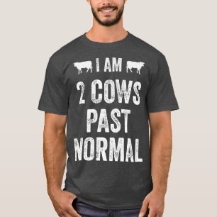 T-shirt J'ai 2 vaches passé Normale Paysan Pays animal