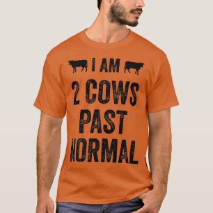 T-shirt J'ai 2 vaches passé Normale Paysan Pays animal