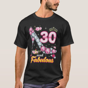 T-shirt J'ai 30 ans et fabuleux joyeux 30ème anniversaire