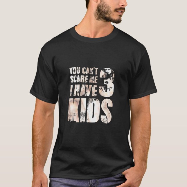 T-shirt J'Ai 3 Enfants Parent Joke Pops Homme Aimer Hero P (Devant)