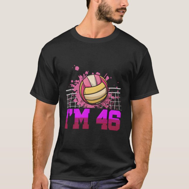 T-shirt J'Ai 46 Joueur De Volley-Ball De Sport 46E (Devant)