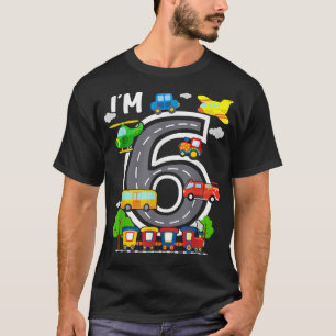 T-shirt J'ai 6 Anniversaire Garçon 6ème Anniversaire Train