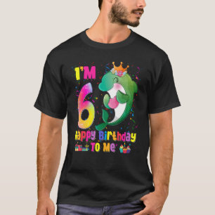 T-shirt J'ai 6 ans 6e anniversaire filles Ados Dauphin