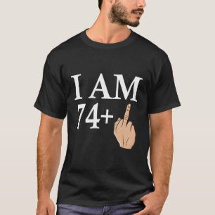 T-shirt J'Ai 74 Milieu Doigt Saluer Naissance B-Day
