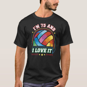 T-shirt J'ai 75 ans et j'aime ça Volleyball Sports 75e Nai