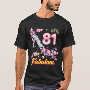 T-shirt J'Ai 81 Ans Et Fabuleux Joyeux 81E Diamant