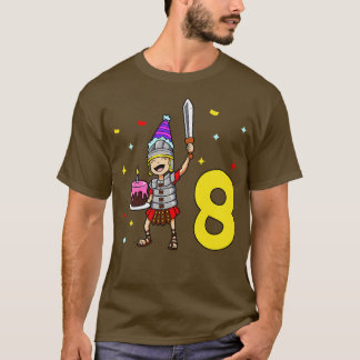 T-shirt J'ai 8 ans avec Centurion anniversaire de enfant 8
