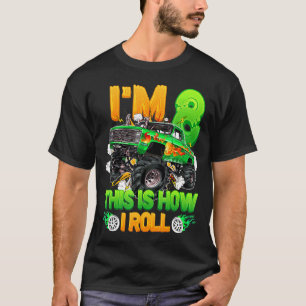 T-shirt J'ai 8 ans C'est comme ça que je roule mignon Mons