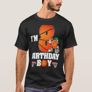 T-shirt J'ai 8 ans Joueur de basket-ball 8e anniversaire G