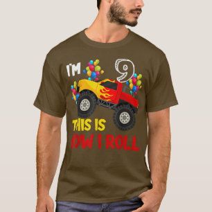 T-shirt J'ai 9 ans C'est comme ça que je roule Monster Tru