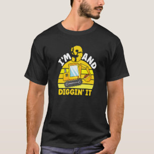 T-shirt J'ai 9 ans et je creuse le 9° anniversaire de nais