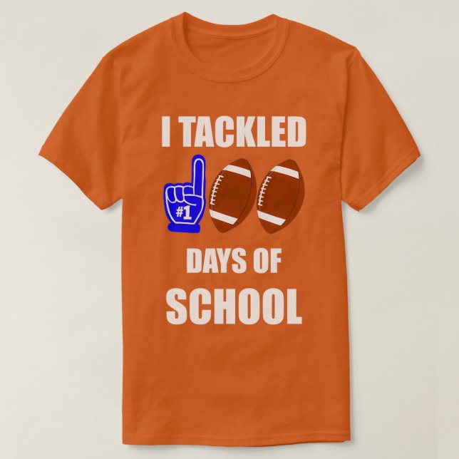 T-shirt J'ai abordé 100 jours d'école 28 (Design devant)