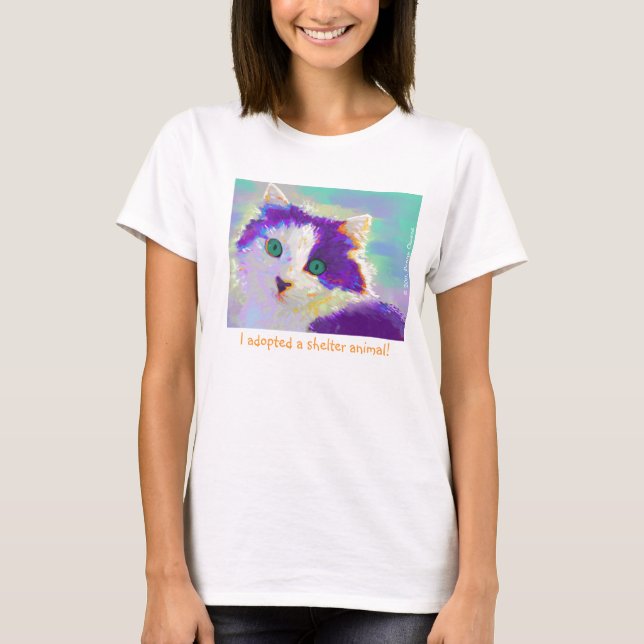 T-shirt J'ai adopté un animal d'abri (Devant)