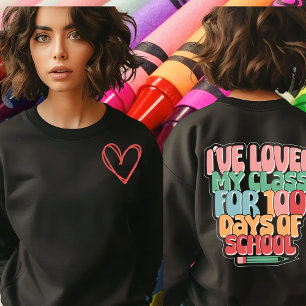 T-shirt J'Ai Aimé Ma Classe Depuis 100 Jours Tshir À Manch