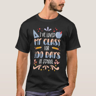 T-shirt J'Ai Aimé Ma Classe Pendant 100 Jours À L'École En