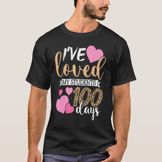 T-shirt J'ai aimé mes élèves 100 jours de professeur d'éco (Devant)