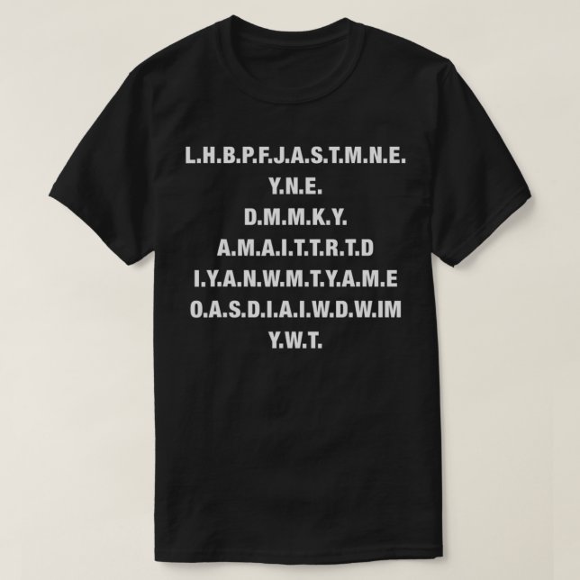 T-shirt J'ai apporté la paix, la liberté, la justice et le (Design devant)