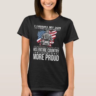 T-shirt J'ai appris à mon fils à se défendre F Militaire