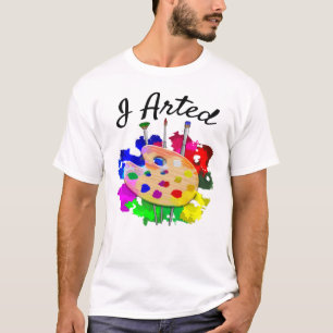 T-shirt J'Ai Armé Des Pinceaux De Palette Artiste Amusant