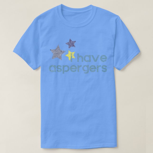 T-shirt J'ai Aspergers Stars Sensibilisation (Design devant)