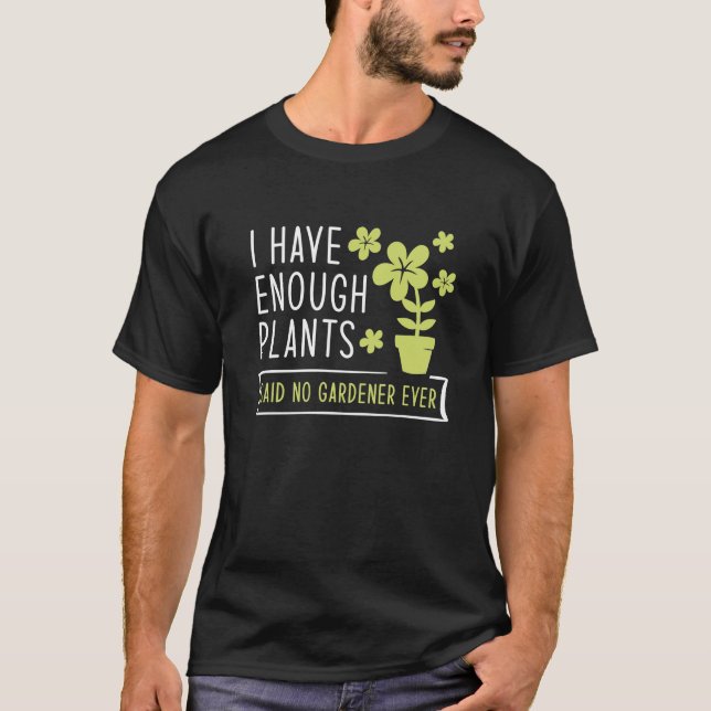 T-shirt J'Ai Assez De Plantes (Devant)