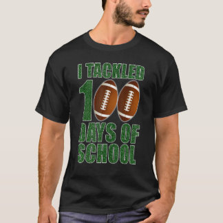 T-shirt J'Ai Attaqué 100 Jours De Football Scolaire 100 Jo