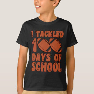 T-shirt J'Ai Attaqué 100 Jours De Football Scolaire Pour G