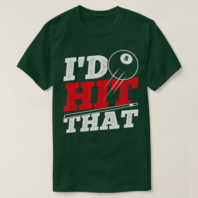 T-shirt J'Ai Atteint Ce Billard De Billard De Billard De B (Design devant)
